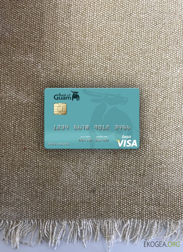 Banque des Îles Marshall de Guam carte de débit visa photolook ,